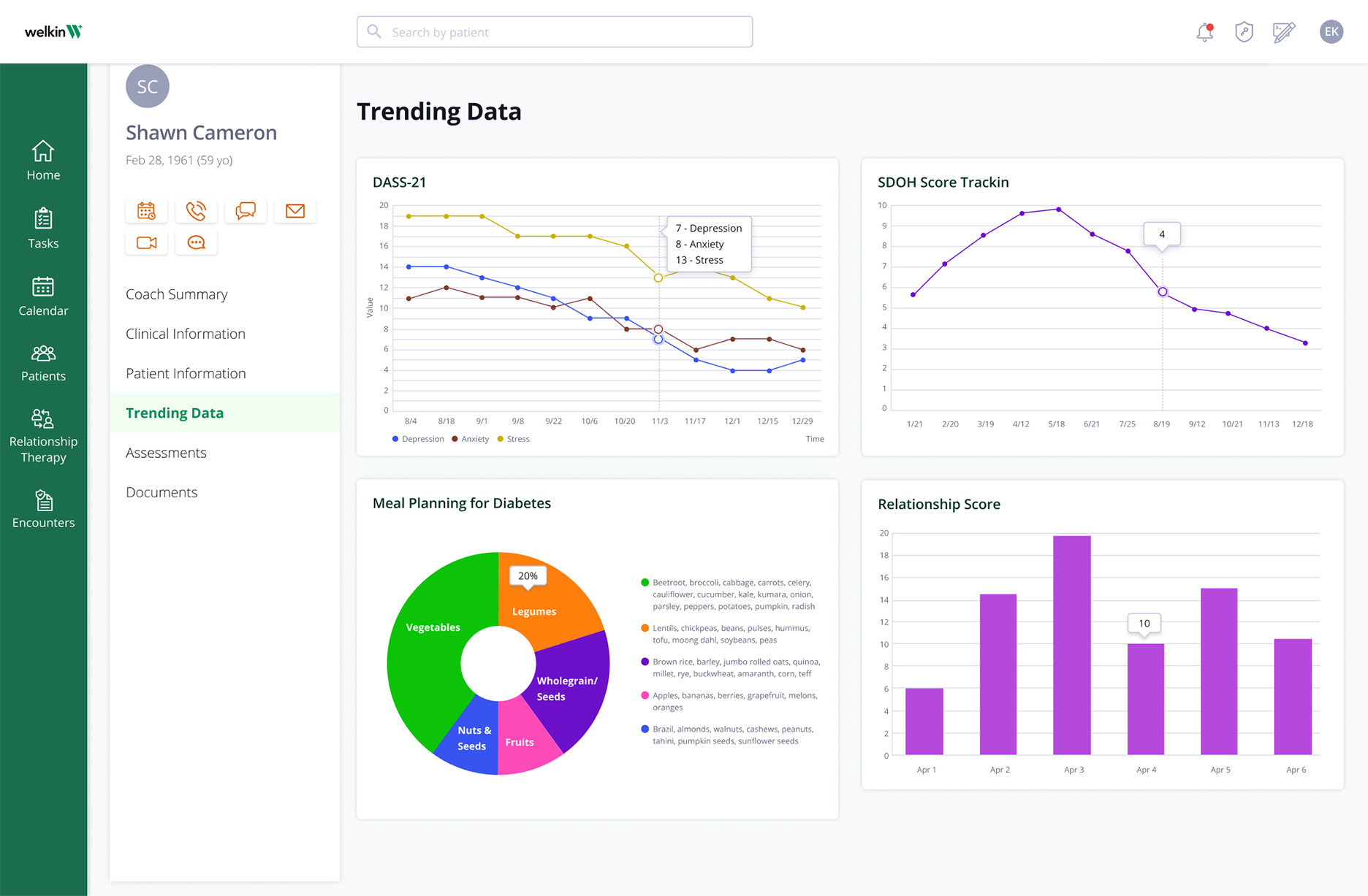 screenshot of Welkin Health